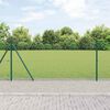 vidaXL Palo della recinzione Verde 10 x 1 m (rete 19 x 19 mm) Acciaio