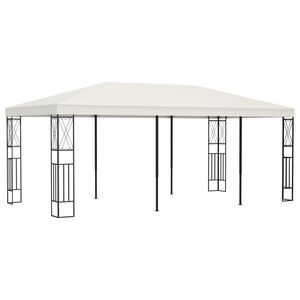 vidaXL Gazebo 3x6 m Crema in Tessuto