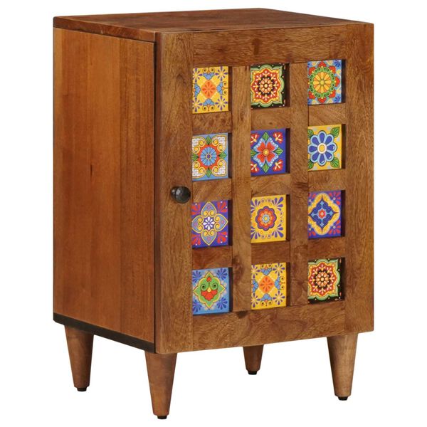 vidaXL Mobile da Bagno con archiviazione Noce 38 x 33 x 58 cm