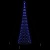 vidaXL Albero di Natale LED con 555 LED Blu 500 cm Metallo