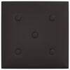vidaXL Pannelli Murali 12 pz Neri 30x30 cm Similpelle 1,08 m&sup2;