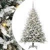 vidaXL Albero di Natale Artificiale Pre-illuminato con Set di Palline