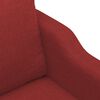 vidaXL Poltrona Rosso Vino 60 cm in Tessuto