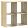 vidaXL Libreria Rovere Sonoma 68,5x32x68,5 cm in Legno Multistrato