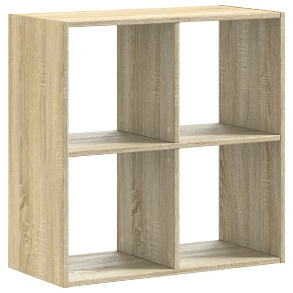vidaXL Libreria Rovere Sonoma 68,5x32x68,5 cm in Legno Multistrato