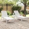 vidaXL Mobili da lounge da giardino 2 pcs Bianco 53 x 195.5 x 30cm