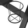 vidaXL Scrivania da Gaming con Gambe a ZZ Nera 90x60x75 cm