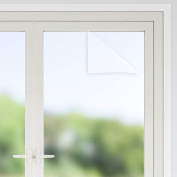 vidaXL Pellicole Statiche Smerigliate Grigie 3pz in PVC