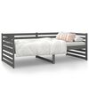 vidaXL Dormeuse Grigia 90x190 cm in Legno Massello di Pino