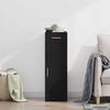 vidaXL Credenza con cassetto Rovere Nero 30 x 42,5 x 93 cm
