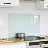 vidaXL Rivestimento da Cucina Bianco 80 x 50 cm vetro temperato
