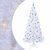 vidaXL Albero di Natale artificiale Bianco 240 cm PVC e Acciaio