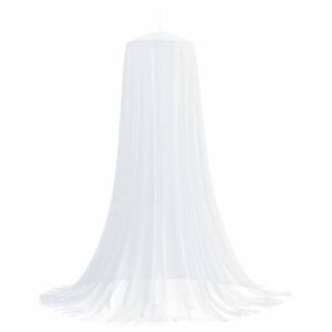 vidaXL Rete per zanzare per letto 3 pz 156 mesh Bianco ⌀56 x 220 cm