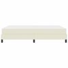 vidaXL Struttura del letto con materasso Crema 140 x 190 cm Tessuto