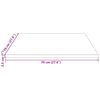 vidaXL Piano del tavolo 70x70x2,5 cm in legno massello di pino quadrato