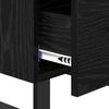 vidaXL Armadio da Notte con cassetto Rovere Nero 40 x 35 x 47,5 cm