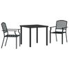 vidaXL Set da Pranzo per Giardino 3 pcs Antracite