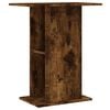 vidaXL Supporto Acquario 60,5x36x72,5 cm Legno Multistrato Rovere Fumo
