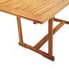 vidaXL Set Pranzo da Giardino 9pz Legno Massello di Acacia e Textilene