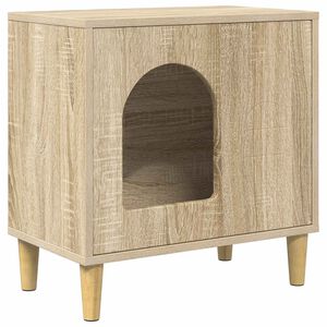 vidaXL Casa per Gatti Sonoma 51 x 30 x 52 cm Legno ingegnerizzato