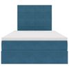 vidaXL Letto con contenitore e materasso Blu 120 x 190 cm Velluto