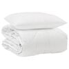 vidaXL Duvet per Tutte le Stagioni con cuscino 2 pz Bianco Microfibra