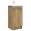 vidaXL Mobile da bagno con lavabo Rovere Artigianale 42 x 40 x 84,5 cm