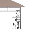 vidaXL Gazebo con Zanzariera Luci LED 3x3x2,73 m Grigio Talpa