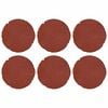 vidaXL Pietra da Passo 6 pz Rosso &Oslash; 45 x 1,8 cm Gomma