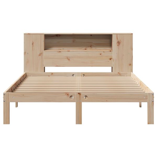 vidaXL Letto Libreria senza Materasso 135x190 cm in Legno di Pino
