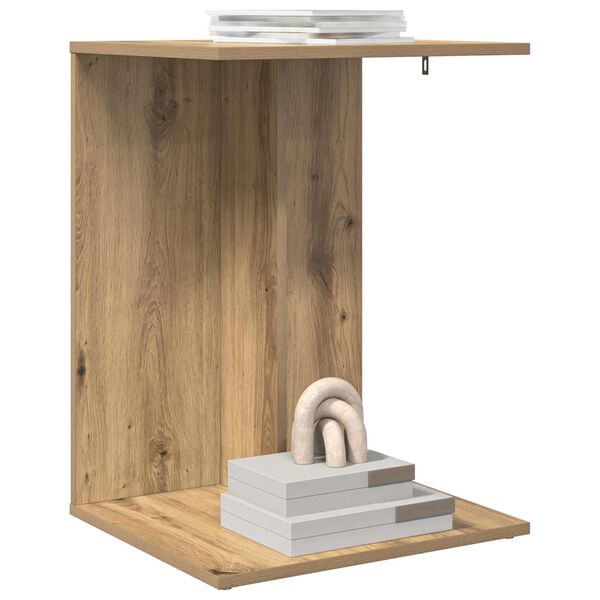 vidaXL Tavolo laterale Rovere artigianale 45 x 40 x 62,5 cm