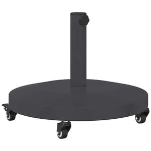 vidaXL Base per ombrellone 24.45 kg Grigio Scuro Rotondo Regolabile