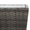 vidaXL Set da Bistrot da Giardino 3 pz in Polyrattan e Vetro Grigio
