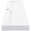 vidaXL Lavandino 120x46x11 cm Blocco in Marmo/Minerale Bianco