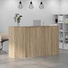 vidaXL Banco Reception Rovere Sonoma 180x50x103,5 cm Legno Multistrato