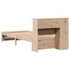 vidaXL Letto Libreria senza Materasso 90x190 cm Legno Massello Pino