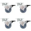 vidaXL Ruote Girevoli Gemellate 32 pz 50 mm