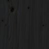 vidaXL Giroletto Nero in Legno Massello 150x200 cm King Size