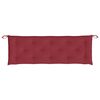 vidaXL Cuscino per Panca Rosso Vino 150x50x7 cm in Tessuto Oxford