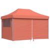 vidaXL Tendone per Feste Pieghevole Pop-Up con 4 Pareti Terracotta