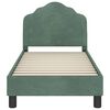 vidaXL Struttura letto per bambini con testata Verde Mare 70 x 140 cm