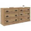 vidaXL Sideboards 2 pcs Rovere artigianale 70 x 35,5 x 67,5 cm