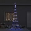 vidaXL Albero di Natale LED con 355 LED Blu 184.5 cm Metallo