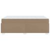 vidaXL Struttura del letto Cappuccino 80 x 200 cm Tessuto