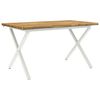 vidaXL Tavolo da pranzo con bordo vivo 160 x 70 x 75 cm
