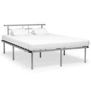 vidaXL Giroletto Grigio in Metallo 140x200 cm