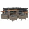 vidaXL Set Divano da Giardino 10 pz 9-Numero di posti Grigio