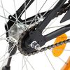 vidaXL Bici per Bambini con Trasportino Frontale 20'' Nero e Arancione