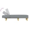 vidaXL Chaise Longue in Tessuto Grigio Chiaro