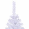 vidaXL Albero di Natale artificiale Bianco 180 cm PVC e Acciaio